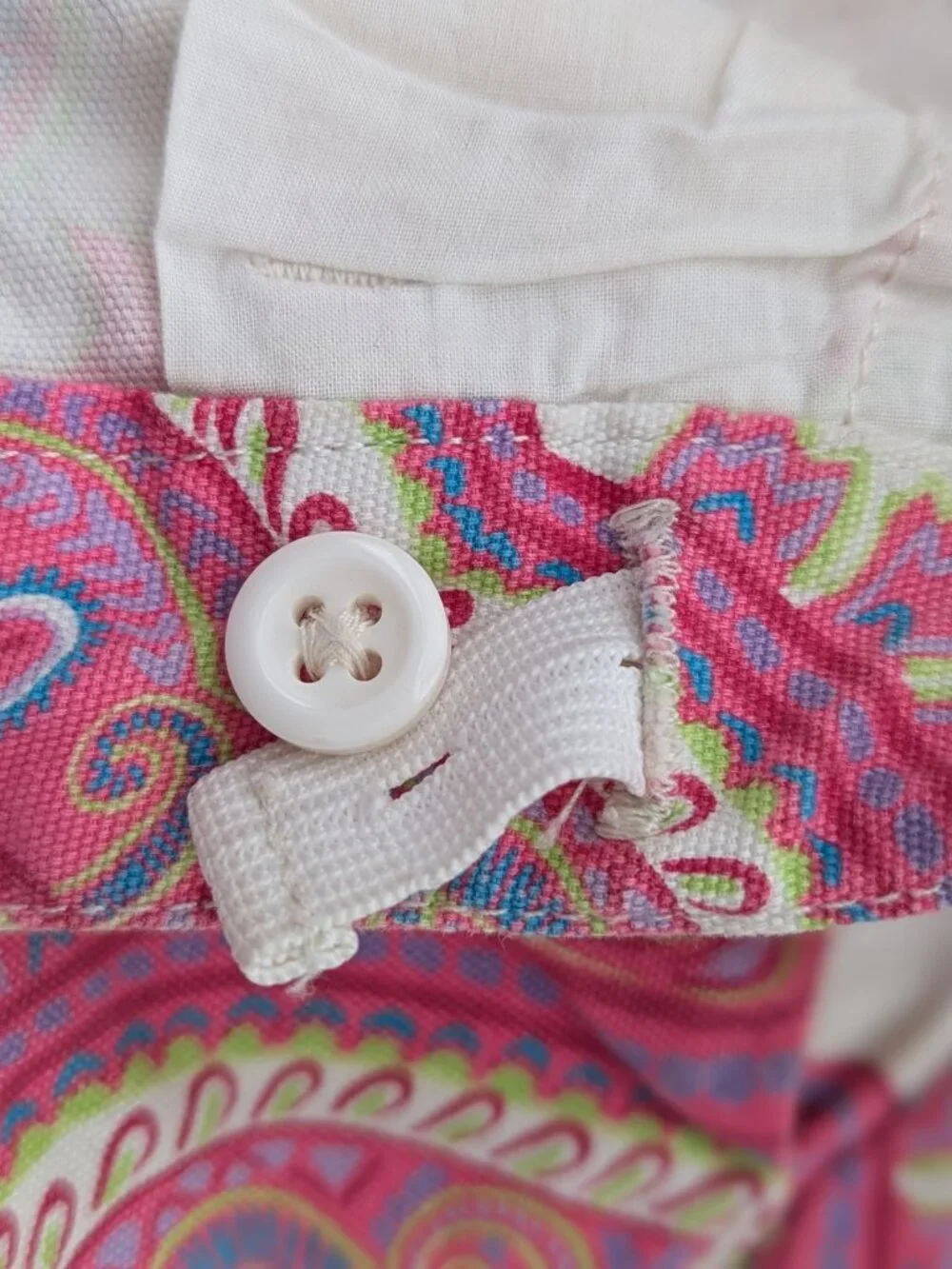 GAP Girls' (Size 12) Pink Paisley Print Shorts w/Adjustable Waist
