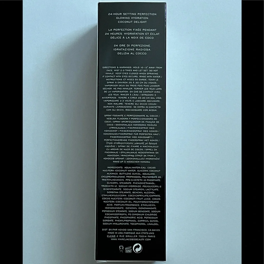MARC JACOBS RE(COVER) COCONUT SETTING MIST (BRAND NEW WITH BOX)