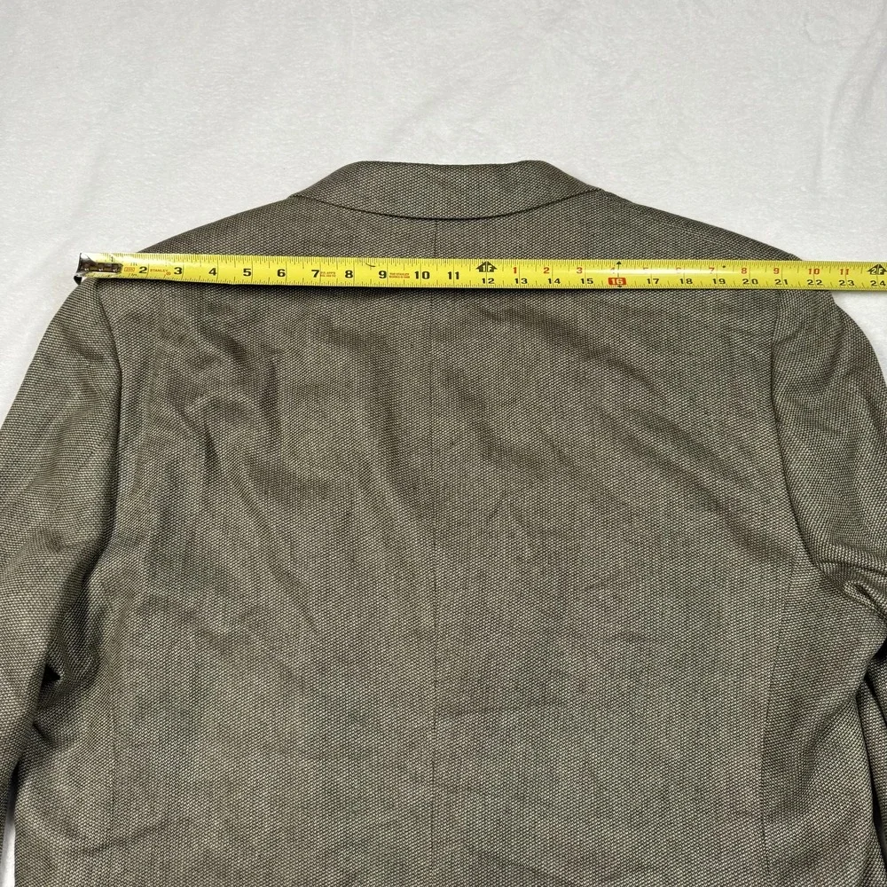 Jos‎ A Bank Blazer Mens 48L Brown Silk Wool Herringbone Sport Coat Jacket