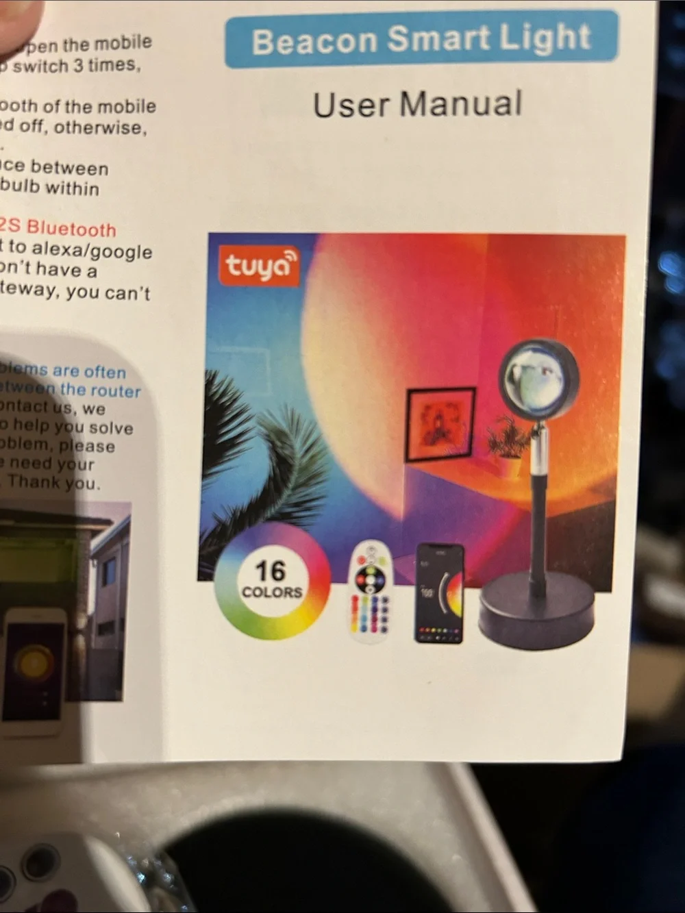 USB LED sunset Lamp in Black