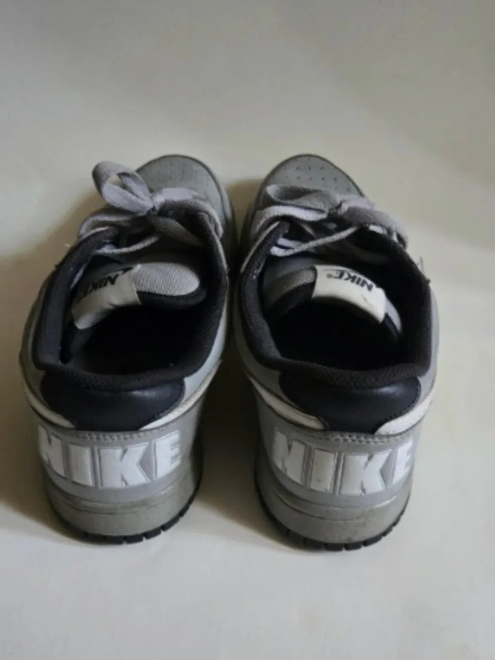 Nike Big Nike Low Grey White Retro Sneakers Size 8