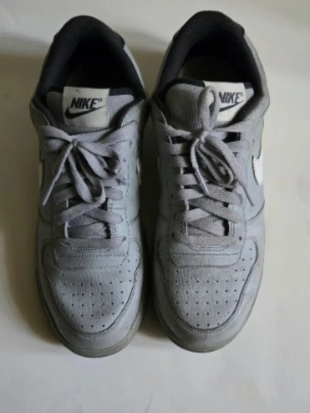 Nike Big Nike Low Grey White Retro Sneakers Size 8