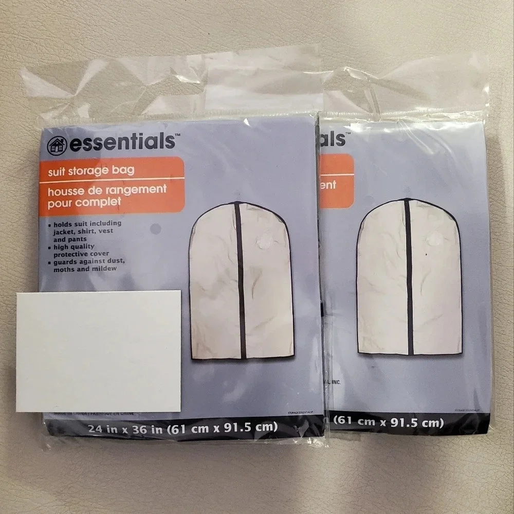 Suit Dress Garment Storage Bag Travel Bag Protective Cover Bundle of 2