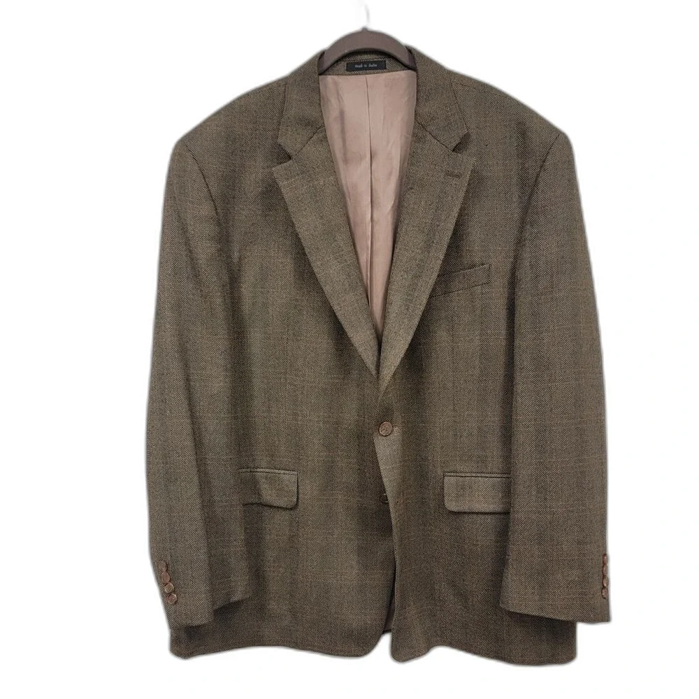 Ralph Lauren Lambswool 2 Button Blazer Herringbone 48R