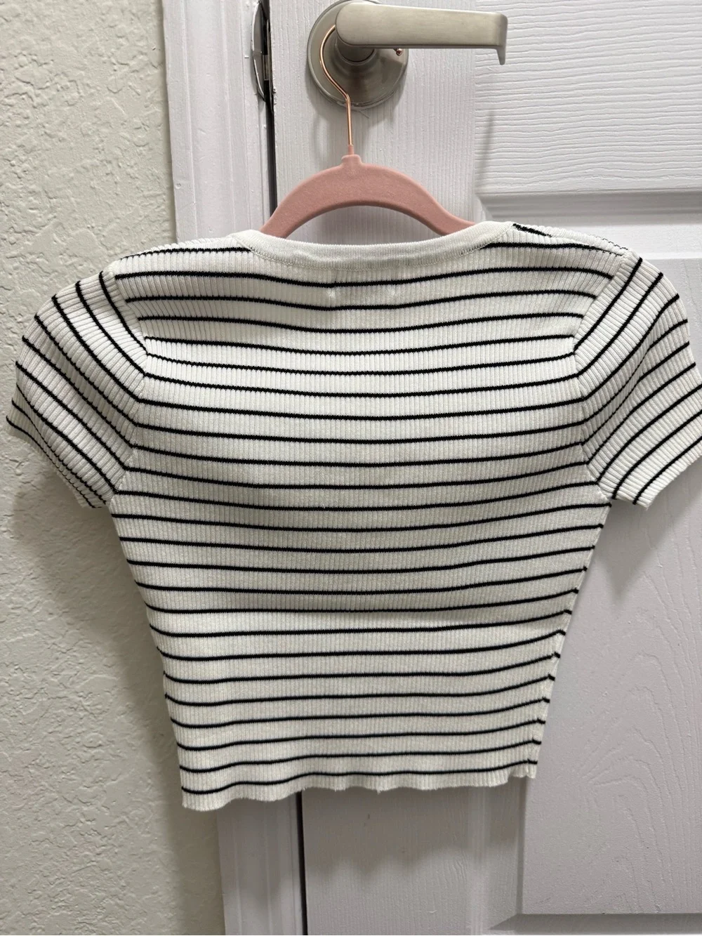 The wood shop striped top