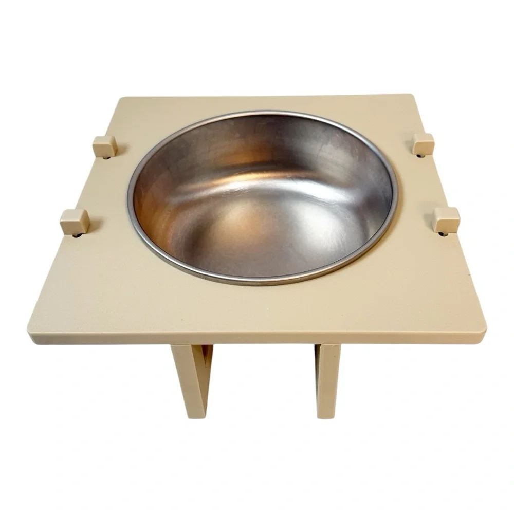 Basis Pet Stainless Steel Dog Bowl With Riser Stand Large