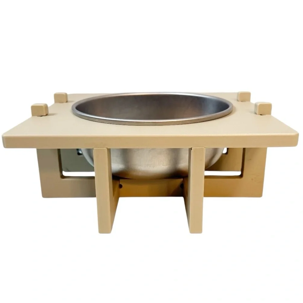 Basis Pet Stainless Steel Dog Bowl With Riser Stand Large