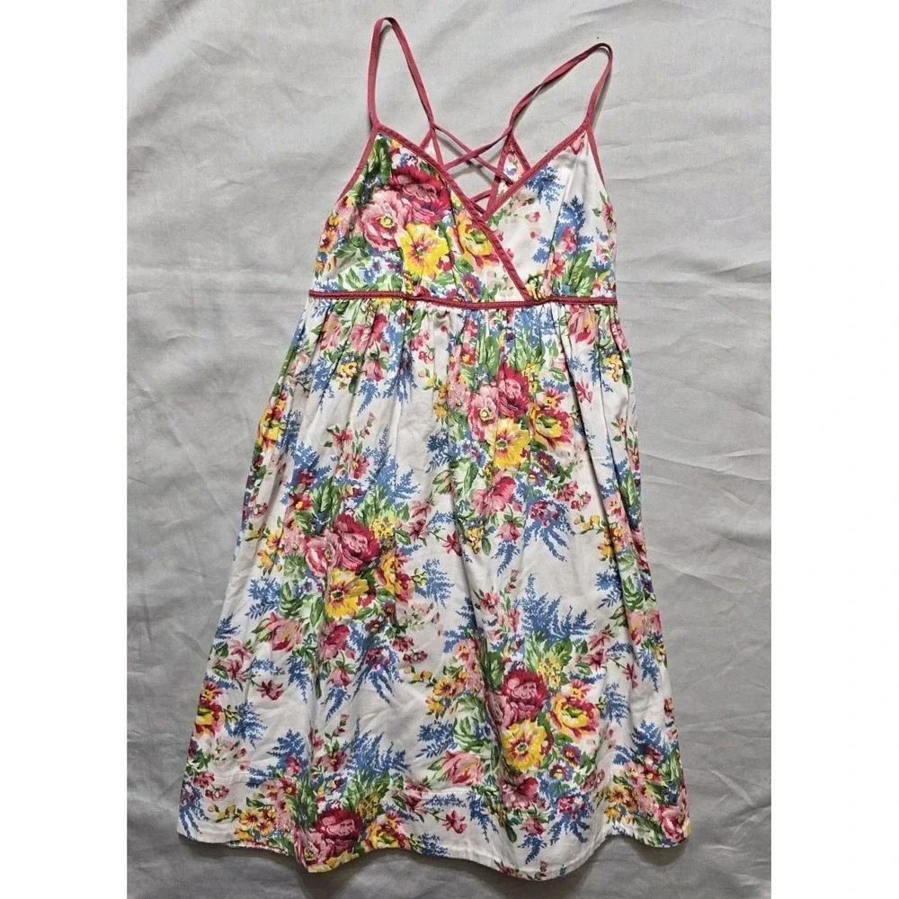 Ralph Lauren Girls Tank Midi Dress 10 Floral