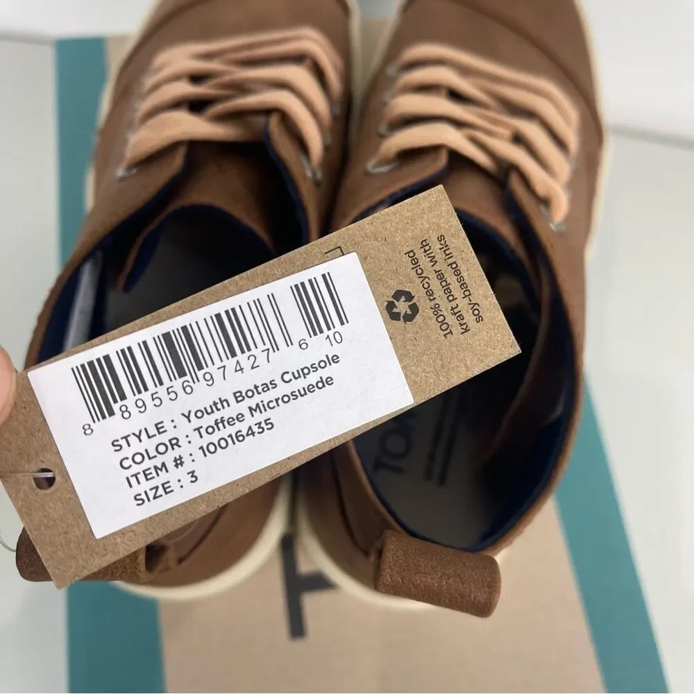 Toms closure toffee tags