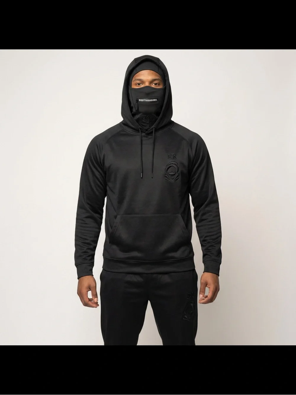 Men's Black Full Face Balaclava Mask