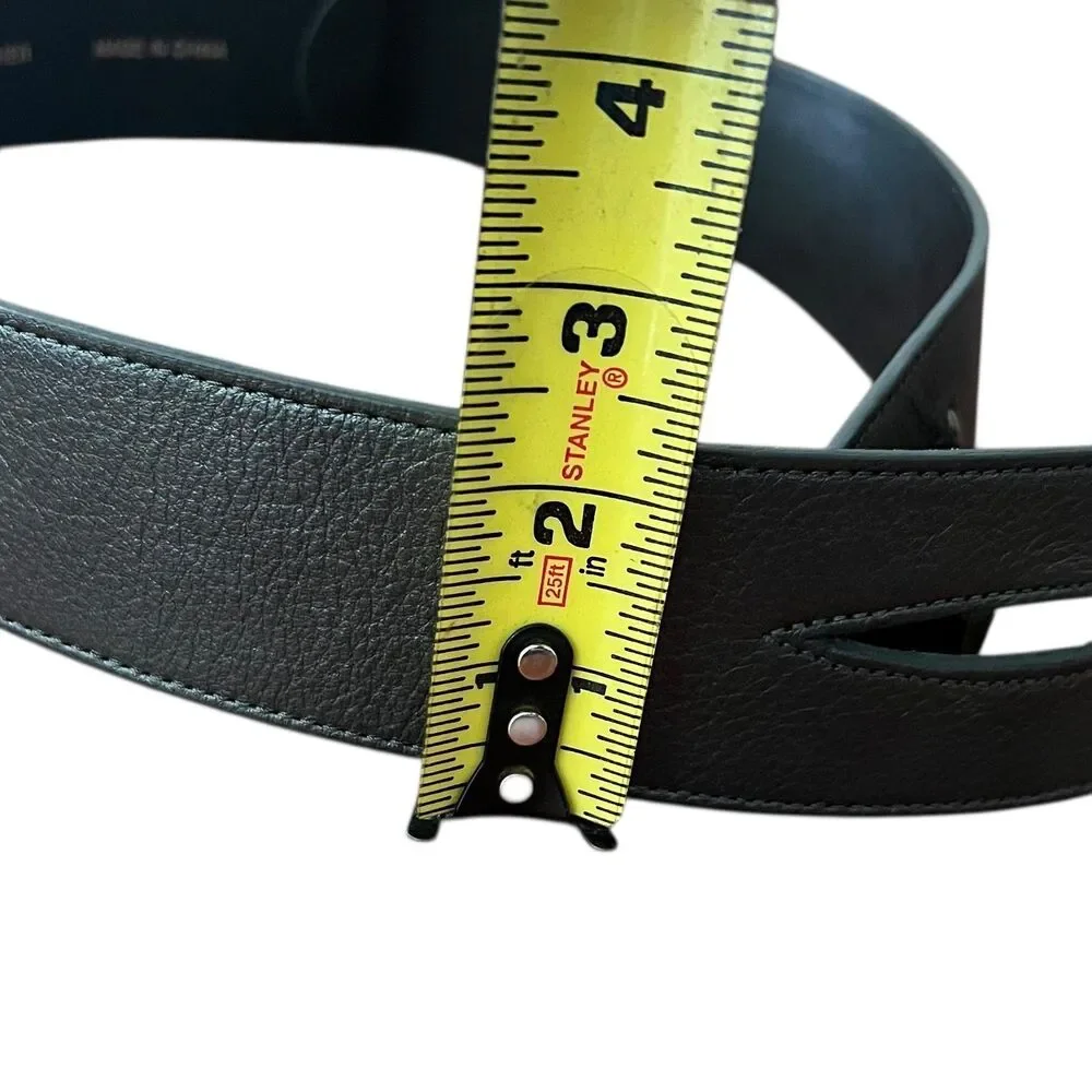 J. Jill Genuine Leather Belt Women's Sm Bronze Wide Hip Boho Waist Cinch Western