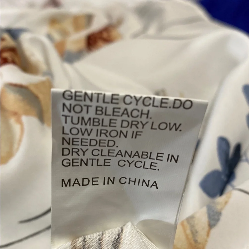 N/A floral sleeveless