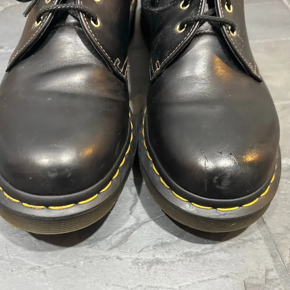 Dr. Marten's 1461 Black Smooth Leather Oxford Shoes - size 9