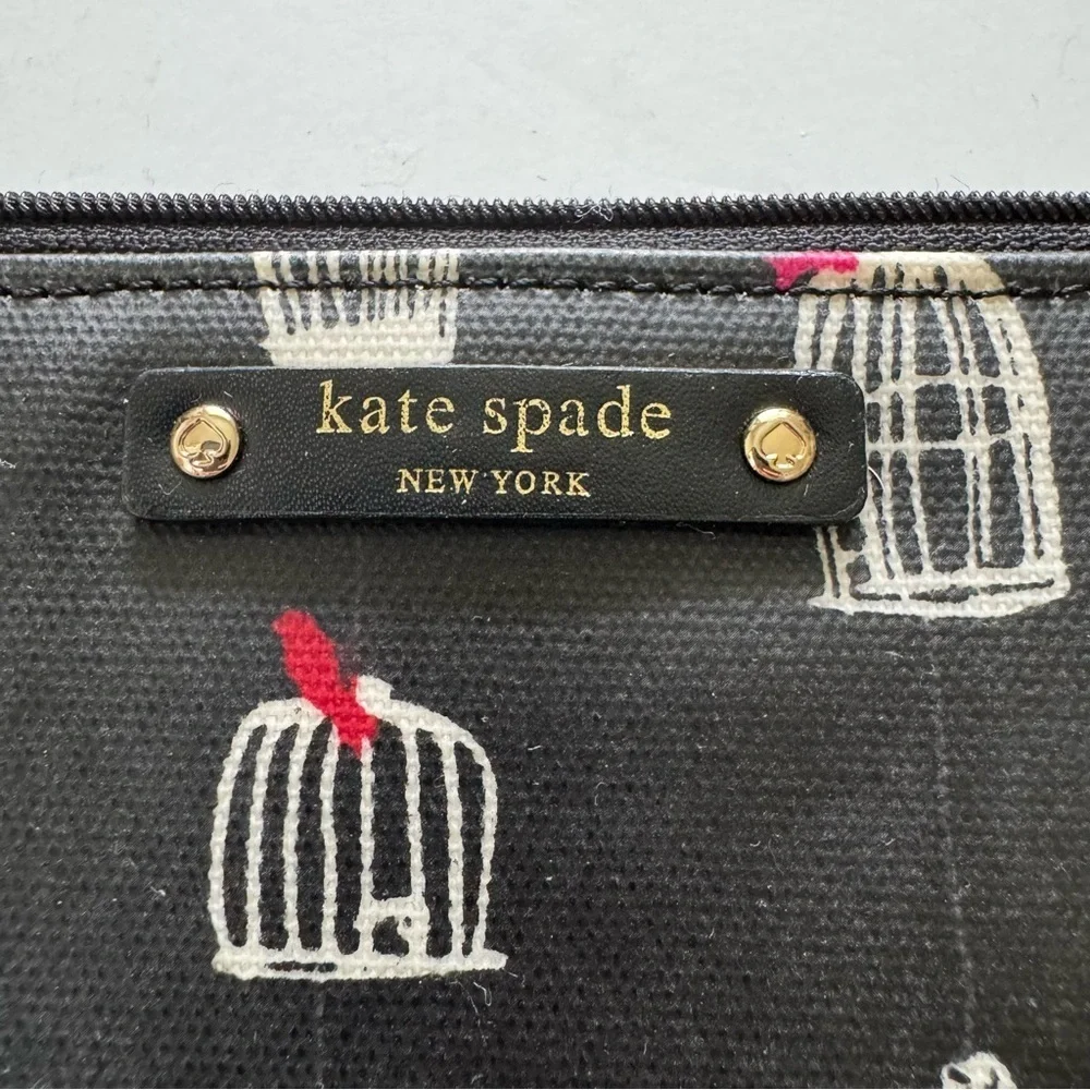 Kate Spade Bird Cage Zipper Pouch Clutch