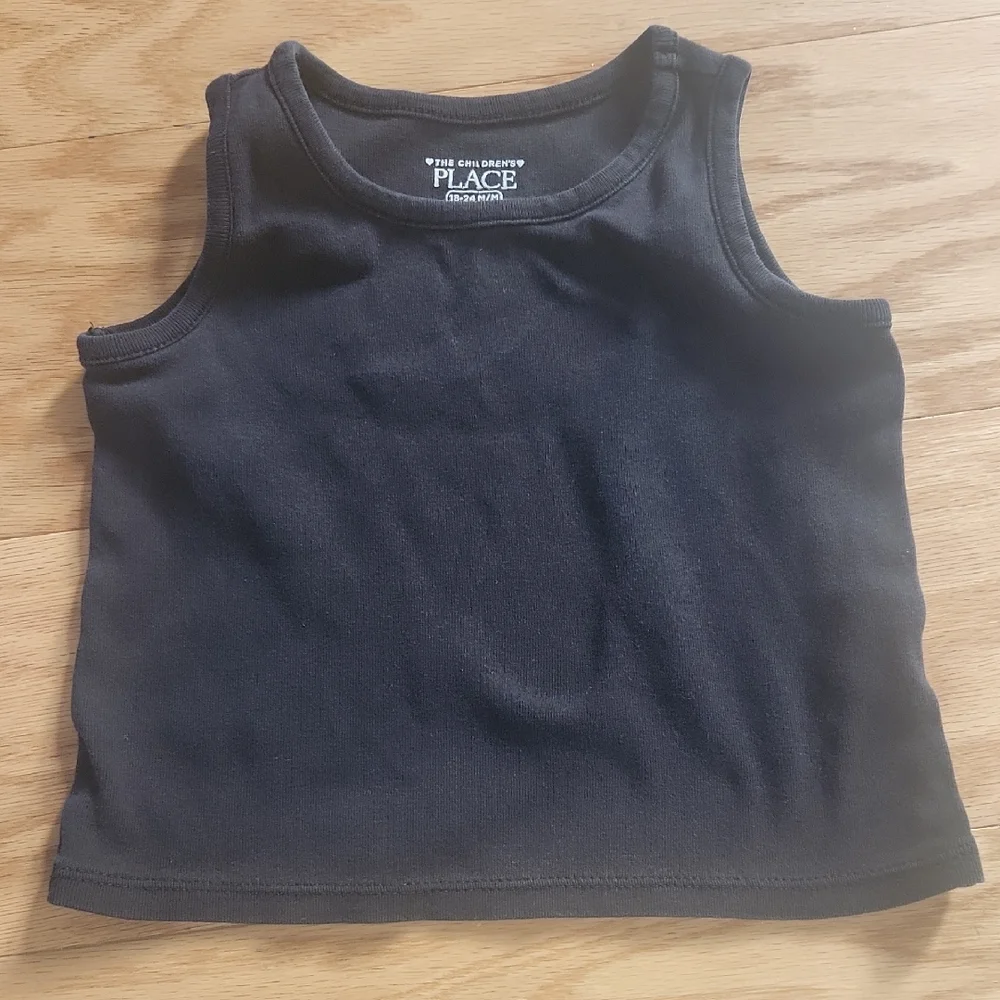 The Children's Place Classic Black Tank Tops 18-24 Months