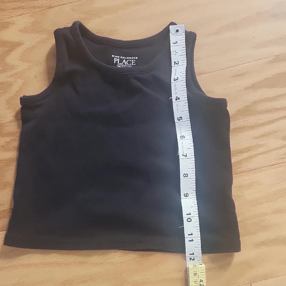 The Children's Place Classic Black Tank Tops 18-24 Months