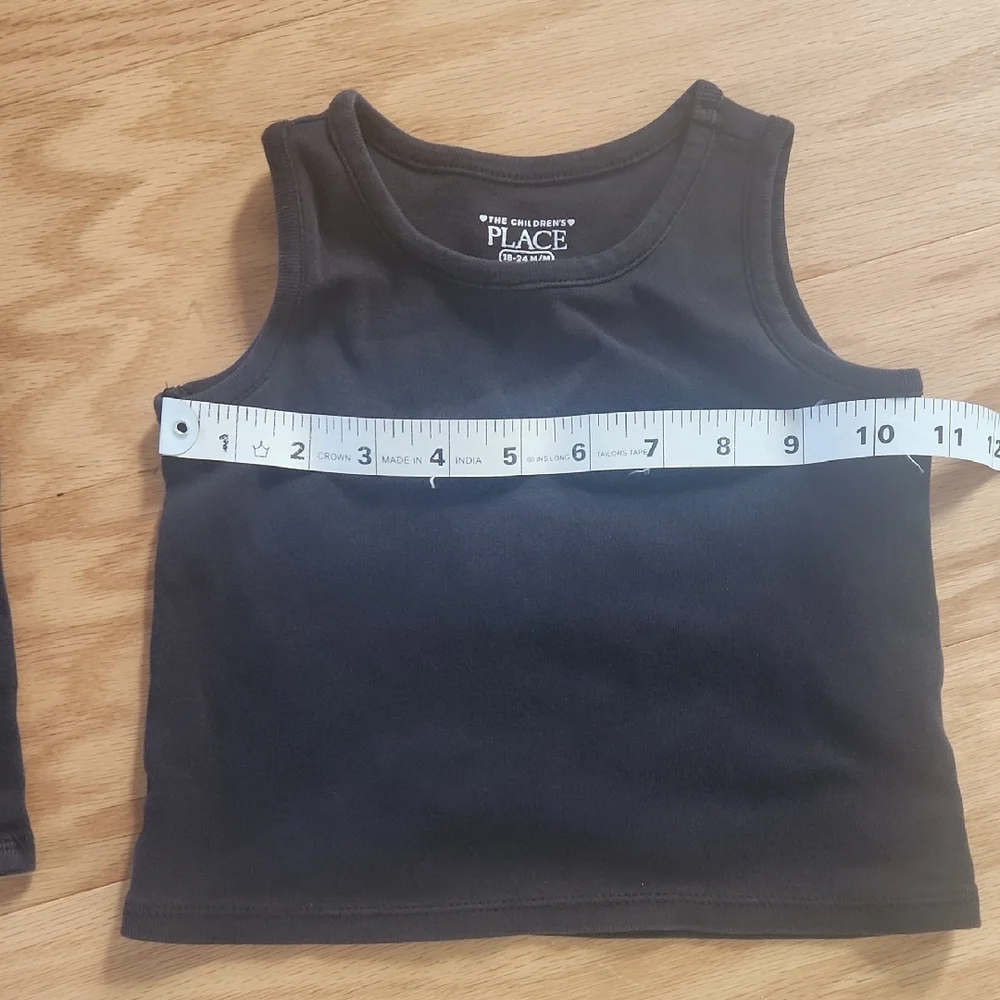 The Children's Place Classic Black Tank Tops 18-24 Months