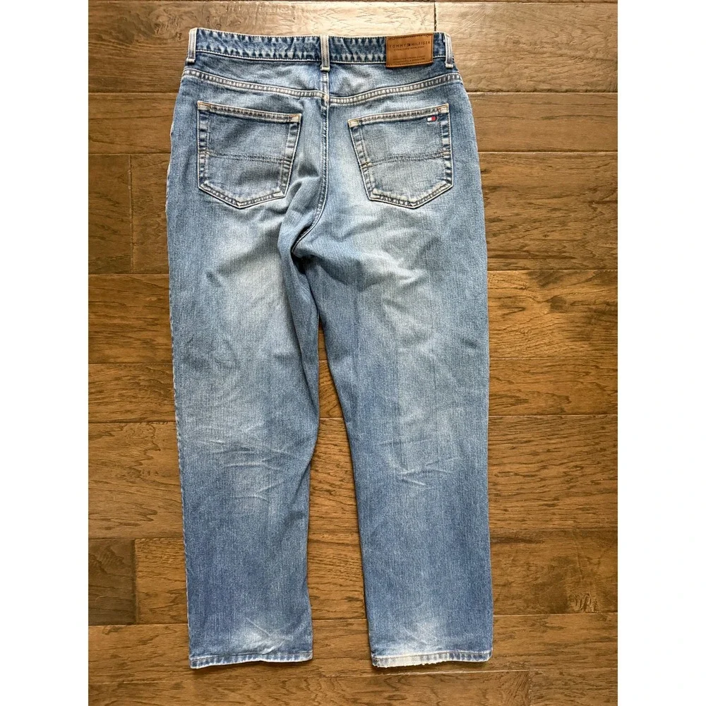 Tommy Hilfiger Men's Blue Denim Jeans Size 35/30 Y2K Athleisure