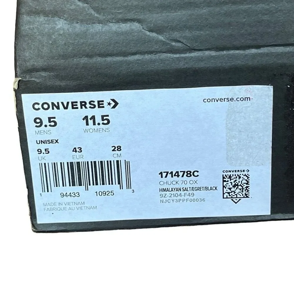 Unisex Converse Chuck 70 OX Mens 9.5