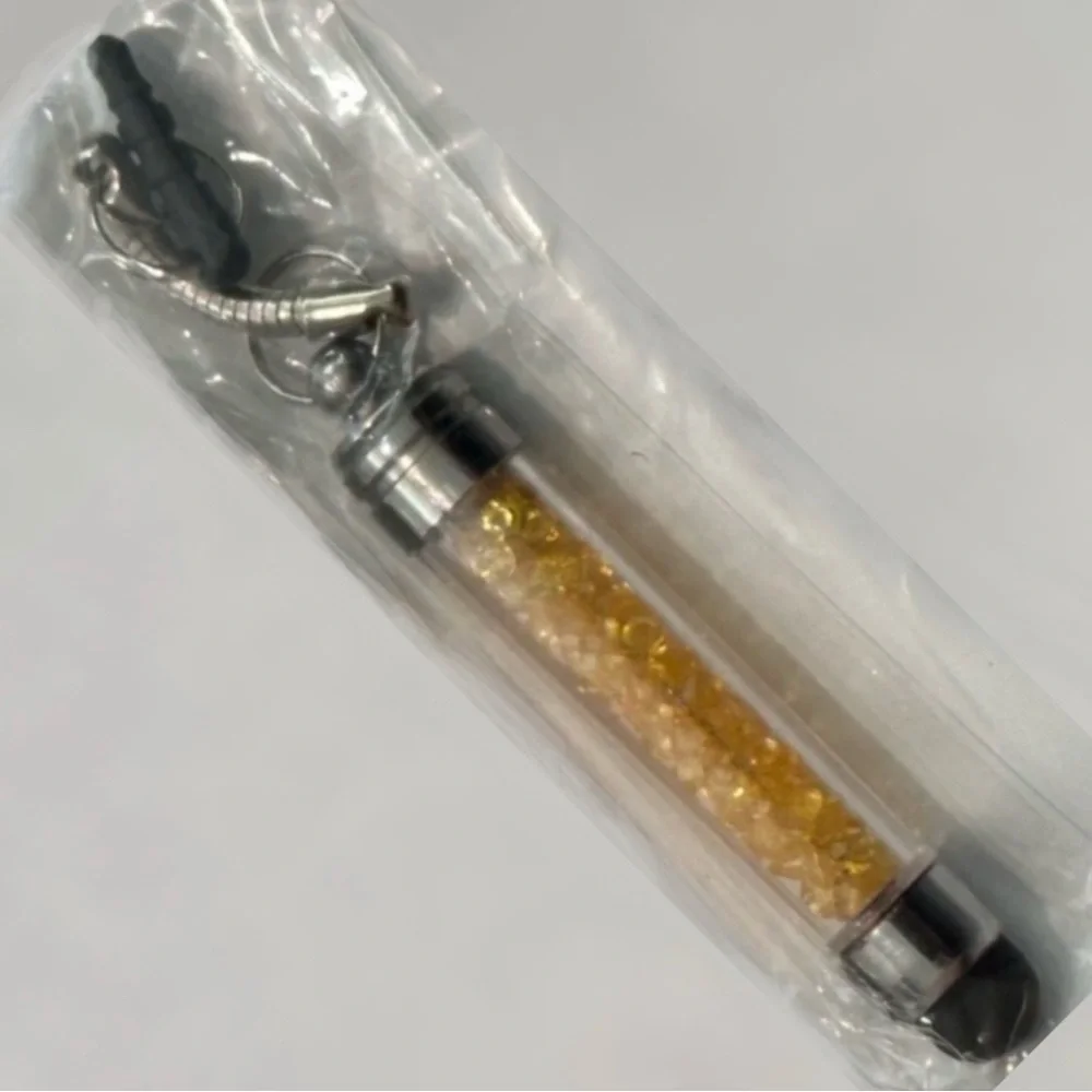 💞 New Gold Mini Stylus Pen for Touchscreen Devices with Headphone Jack Plug