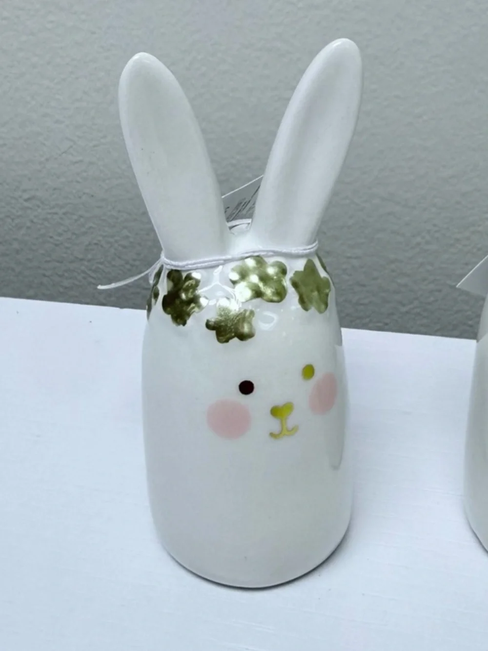 Last Set! Target Bullseye Full Set of 3 White Ceramic Bunny Head Figurines 2026