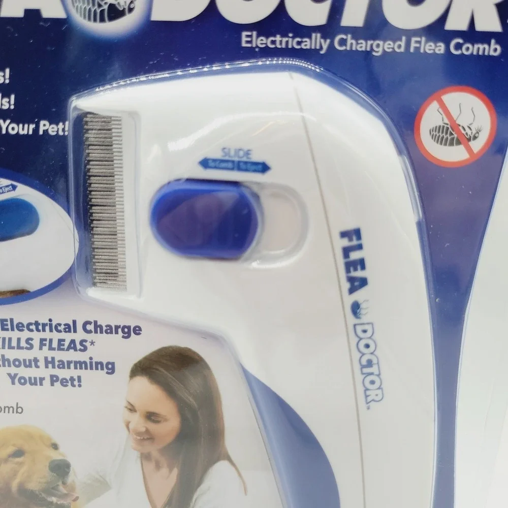 Flea Doctor Electric Flea Comb for Dogs Cats – As Seen on TV – New in Box