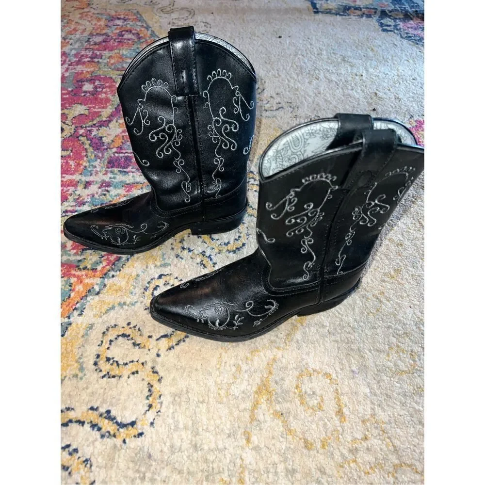 Smoky Mountain Childrens Jolene Black Boots (1.5)