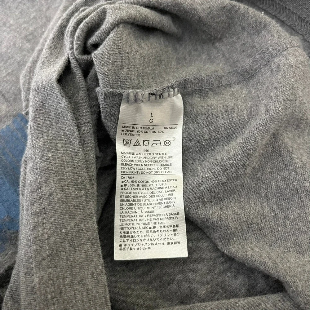 Banana Republic Mens Eco T-Shirt Large Gray Brooklyn Bridge NYC Graphic Logo