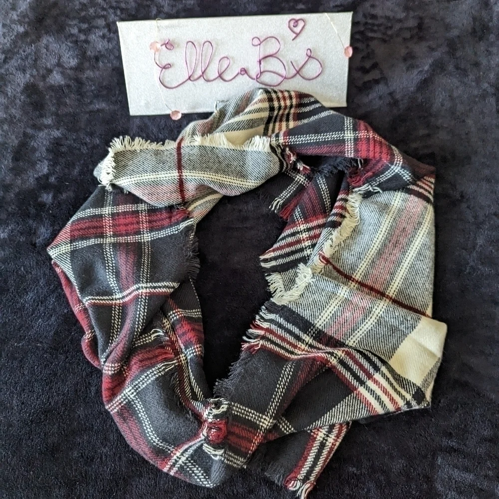 N/A plaid scarf