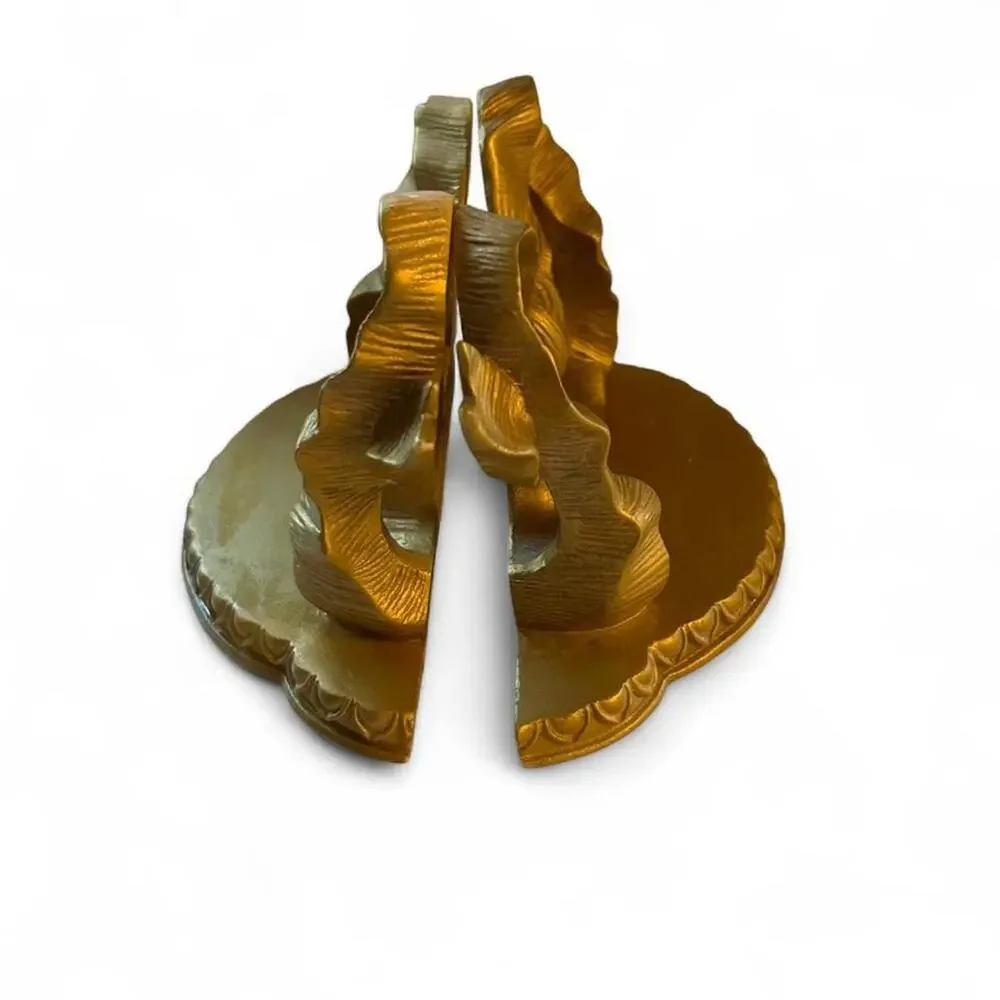 Set of 2 gold coquette bow wall mounted floating candle or small decor shelves