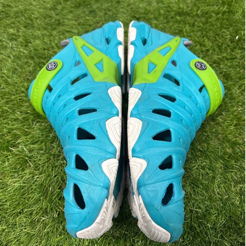 Crosskix 2.0 Water Shoes Mens Size 11 Turquoise‎ Blue Lime Green Good Clogs