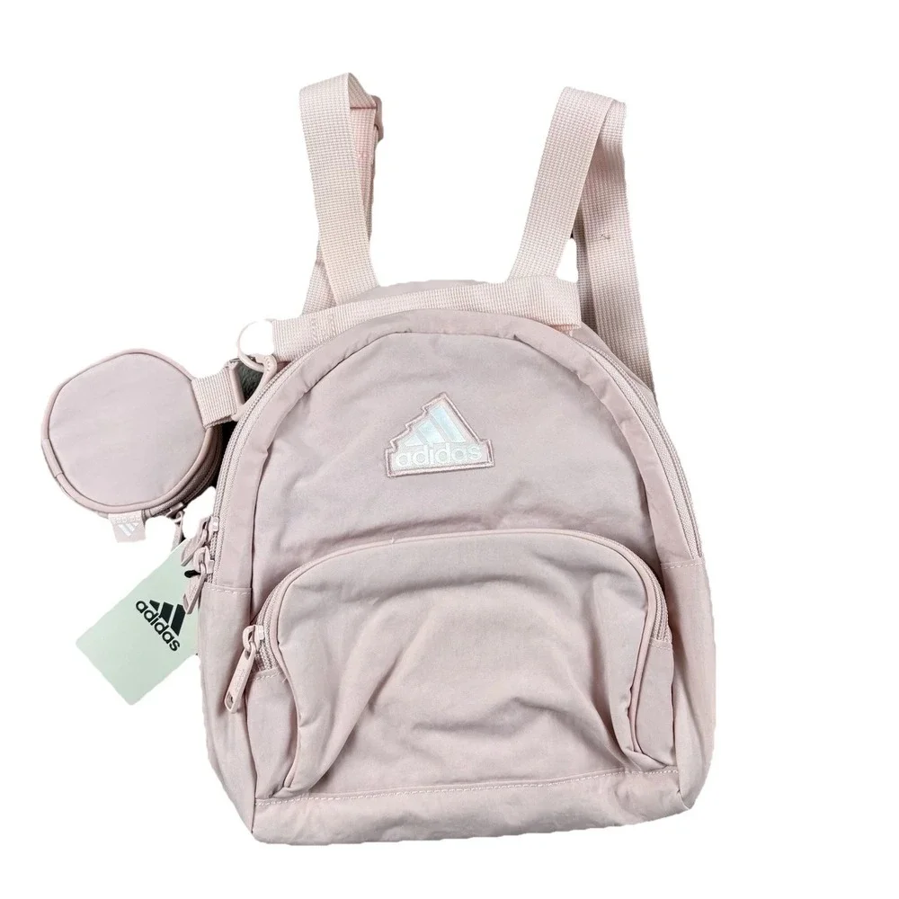 Adidas Must Have Mini Backpack Girls Sandy Pink OSFA Casual School Travel‎ Bag