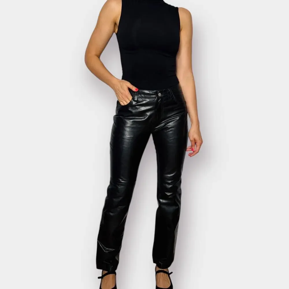 GAP black leather