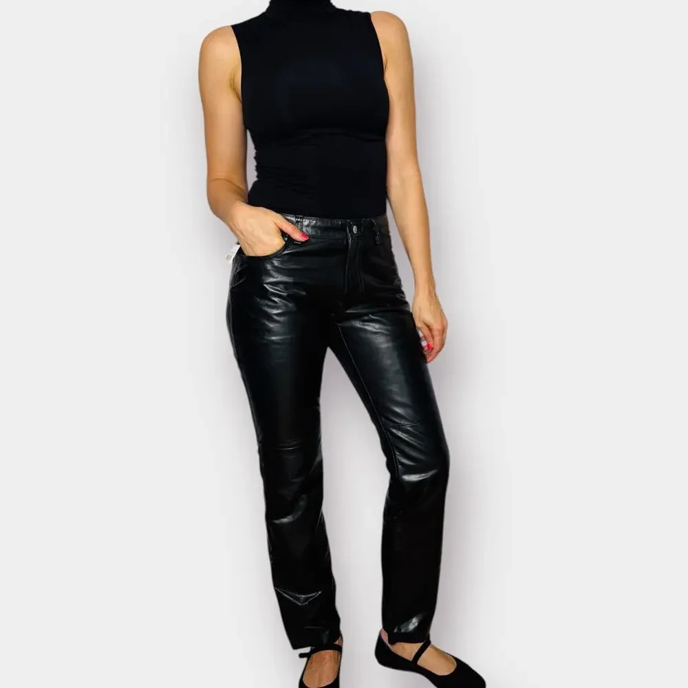 GAP black leather