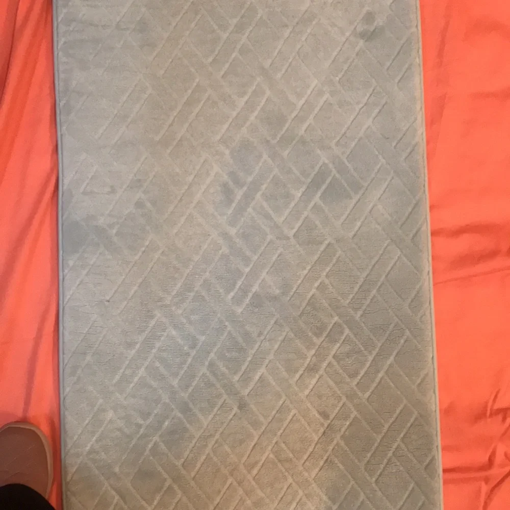 Mohawk Rug Powder Blue Mohawk Memory Foam Bath Rug 22”x 58”