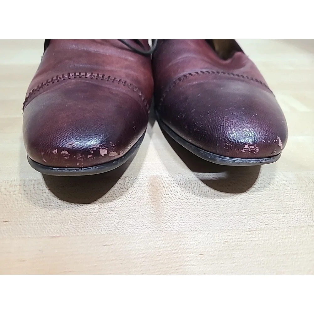 Rosso Brunello Round Toe Dress Shoes Handmade Italy Men's‎ 11.5 (EU 45) Stitched
