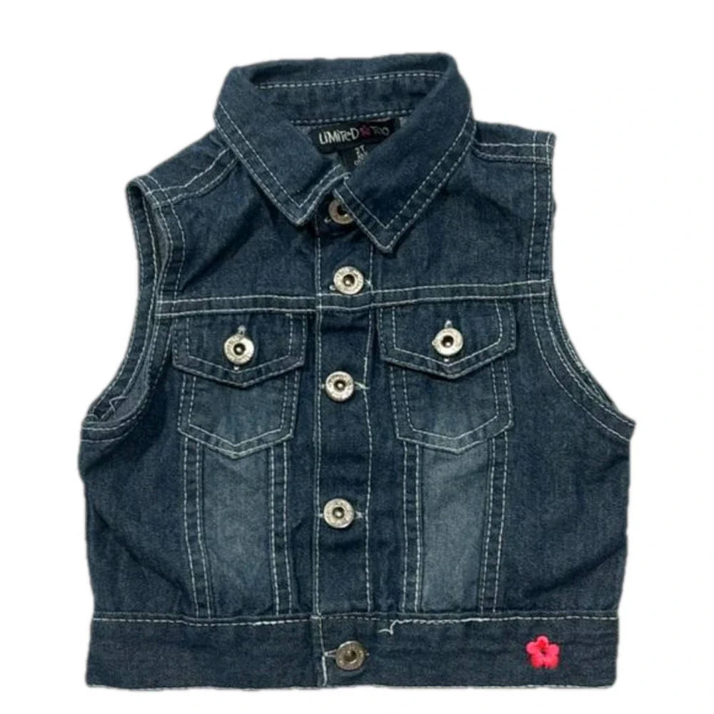 Limited Too Girls Denim Vest Size 2T