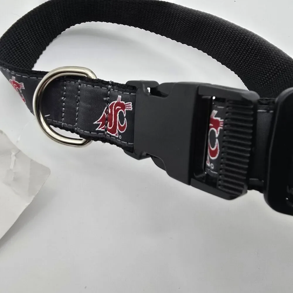 WSU Dog Collar Washington State Cougars Adjustable One Size Fits All