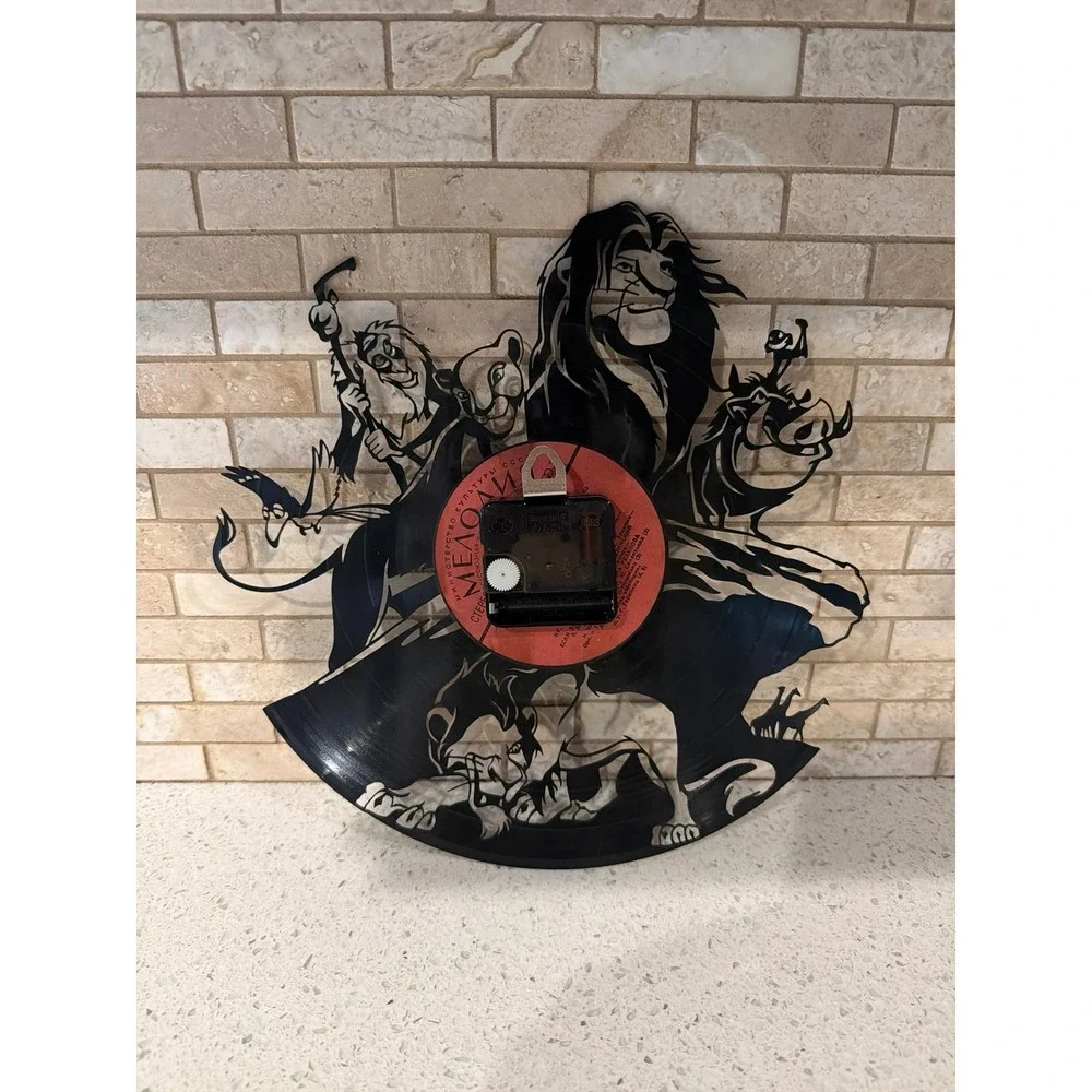 Handmade vinyl clock