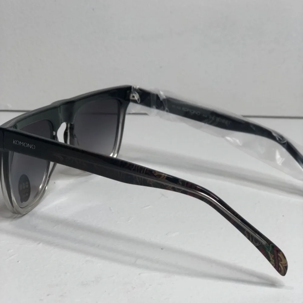 KOMONO Bennet Paisley Sunglasses NEW black gray