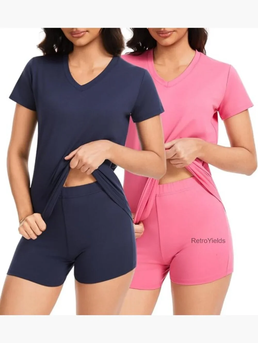 Women's Two Piece Lounge Set Casual Summer Outfits Short Matching Set Home