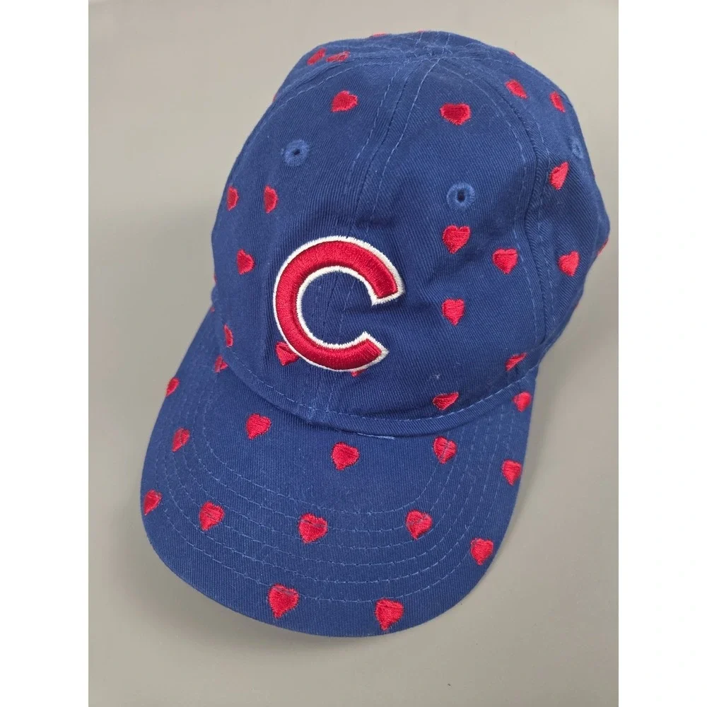 Chicago CUBS Toddler New Era 9Twenty Baseball Cap Hat Embroidered Hearts