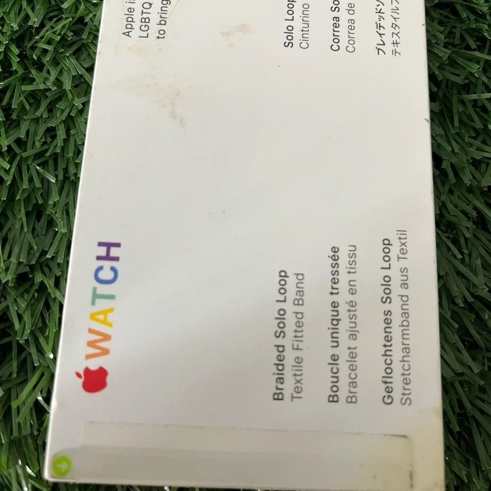 Apple watch 40MM pride edition braided solo loop size 9