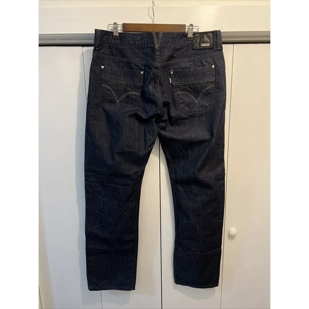 Levi's Silvertab Jeans‎ Mens Tag 38x32 Actual 37x33 DARK Straight Denim Pants