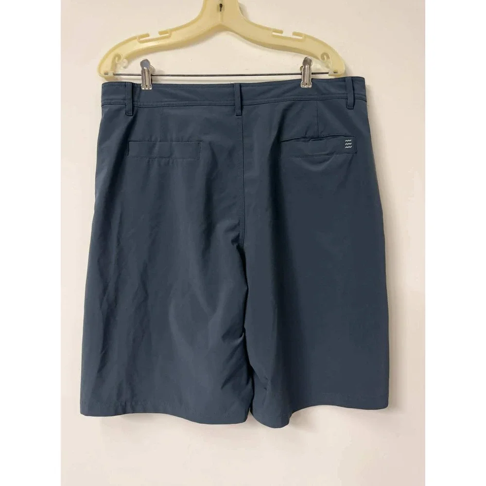 Free Fly Mens Size 34 Bamboo Performance Shorts Slate Blue Stretch Outdoor