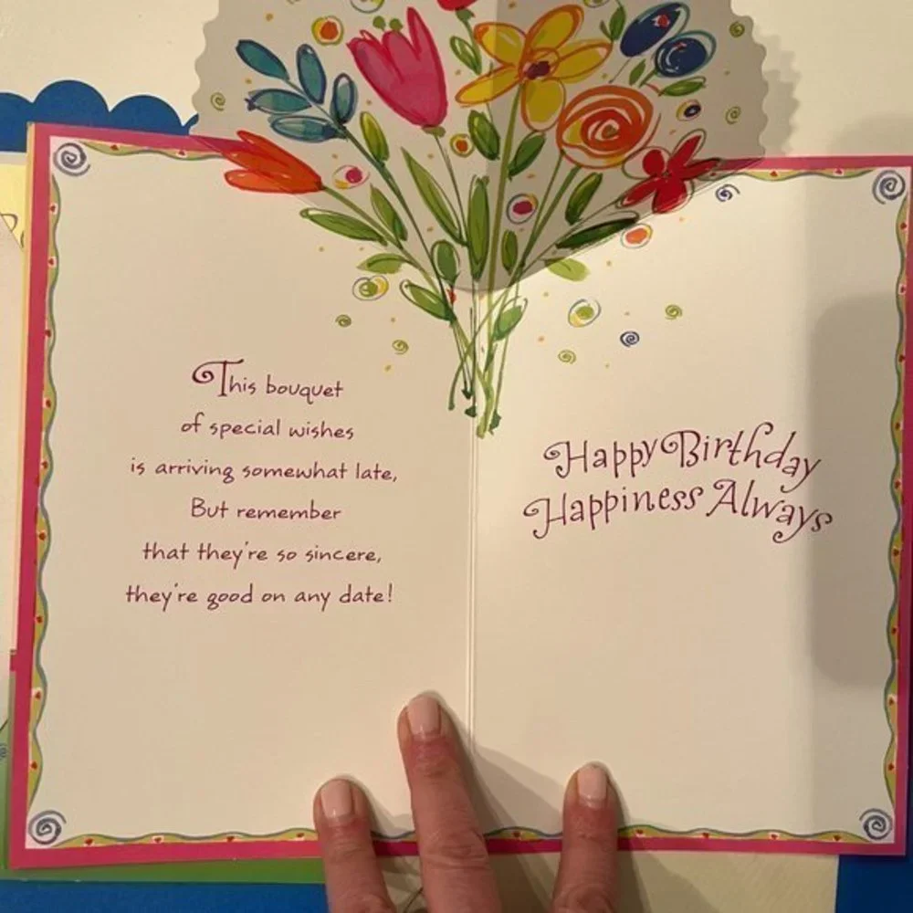Birthday Cards‎ -Lot of 2 – Belated Birthday from All of Us (bday)