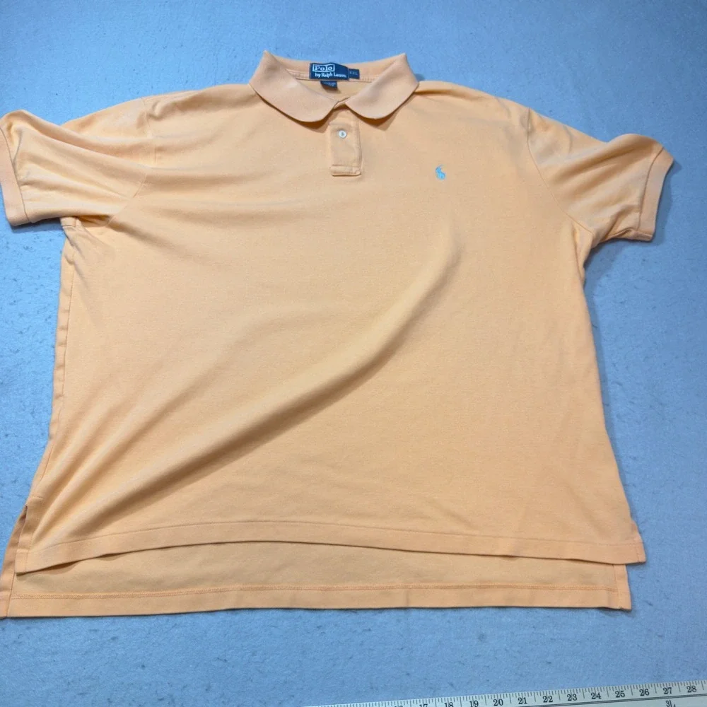 Polo Ralph Lauren Polo Shirt Mens XXL Orange Excellent Short Sleeve Cotton Pique