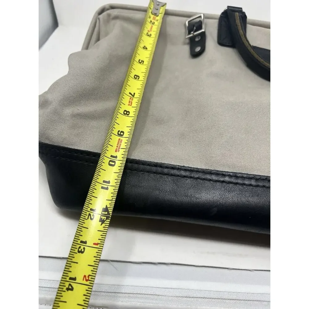 Schoolhouse Electric Tradesman Bag Weekender gray Canvas &‎ Leather USA Made