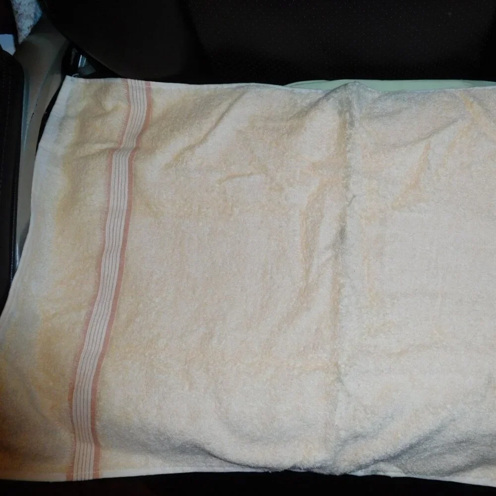 NOS CREAMY YELLOW SOLID BOARDEr HAND TOWEL CANNON USA MADE MCM