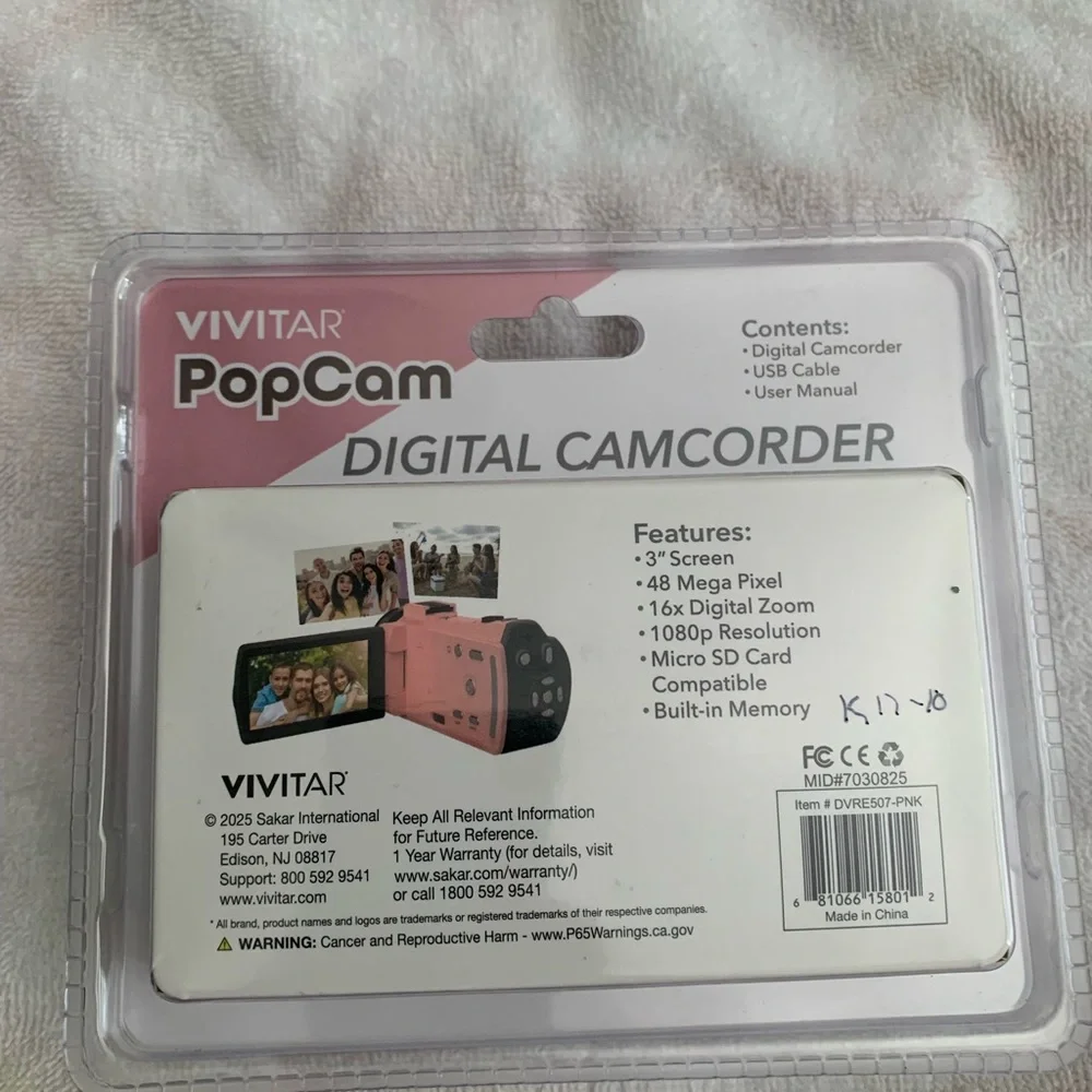 Vivitar popcam pink